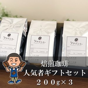 画像1: 焙煎珈琲豆人気者ギフトセット（焙煎コーヒー豆3種セット）